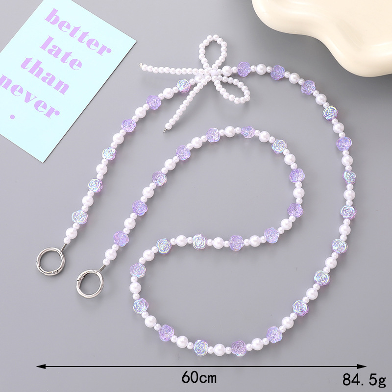 K4909 flor lazo bandolera púrpura