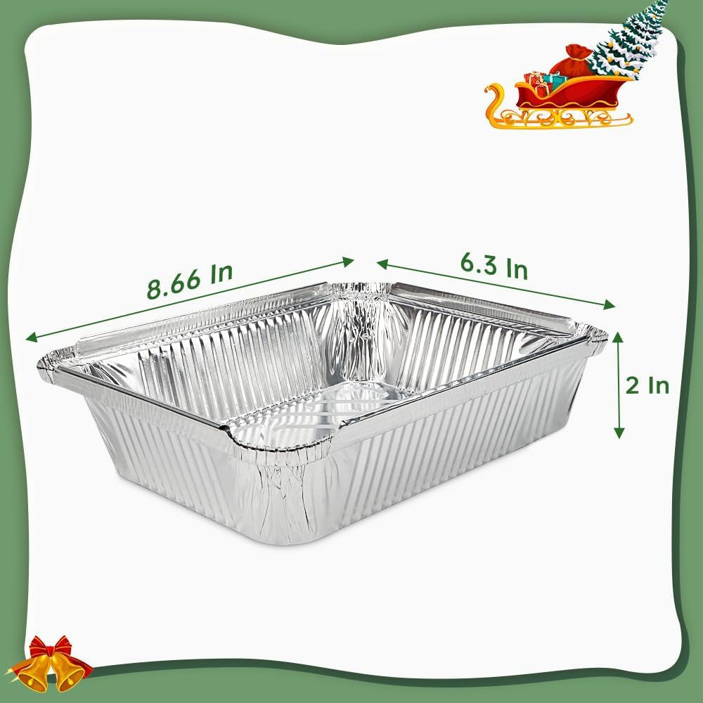 Nueva Navidad camping cinta caja de papel de estaño Navidad papel de aluminio caja de almuerzo barbacoa aislamiento caja de papel de aluminio