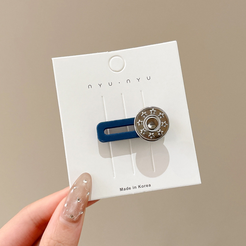 2024 nuevo estilo de lujo ligero de alto nivel Jeans clip de cabello nicho clip de cabello de oro clip de cabello de temperamento frange clip