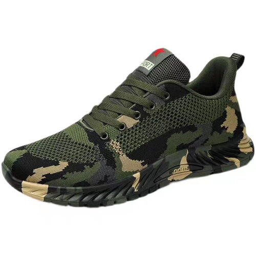 Camouflage shoes for women and men in spring, summer and winter, outdoor mountaineering training shoes, student military training training shoes, liberation shoes, construction site labor protection shoes