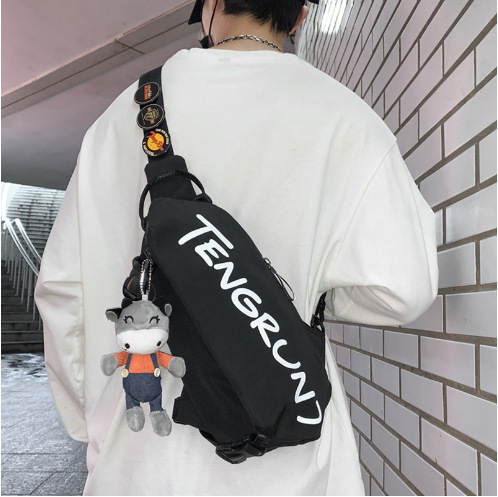 男性用バッグファッション斜め掛けバッグ男性用リュックサック小衆運動レジャーバッグ女性用ショルダーバッグ|undefined
