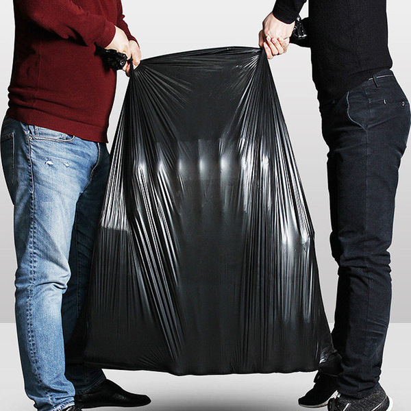 black big disposable garbage bag for commercial use