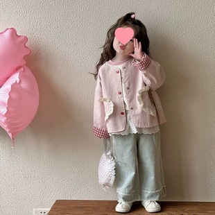 Girls' Windbreaker Jacket Spring & Fall 2025 New Style Kidsren's Style Korean Style Spring Clothing Baby Girl Spring Loose Top