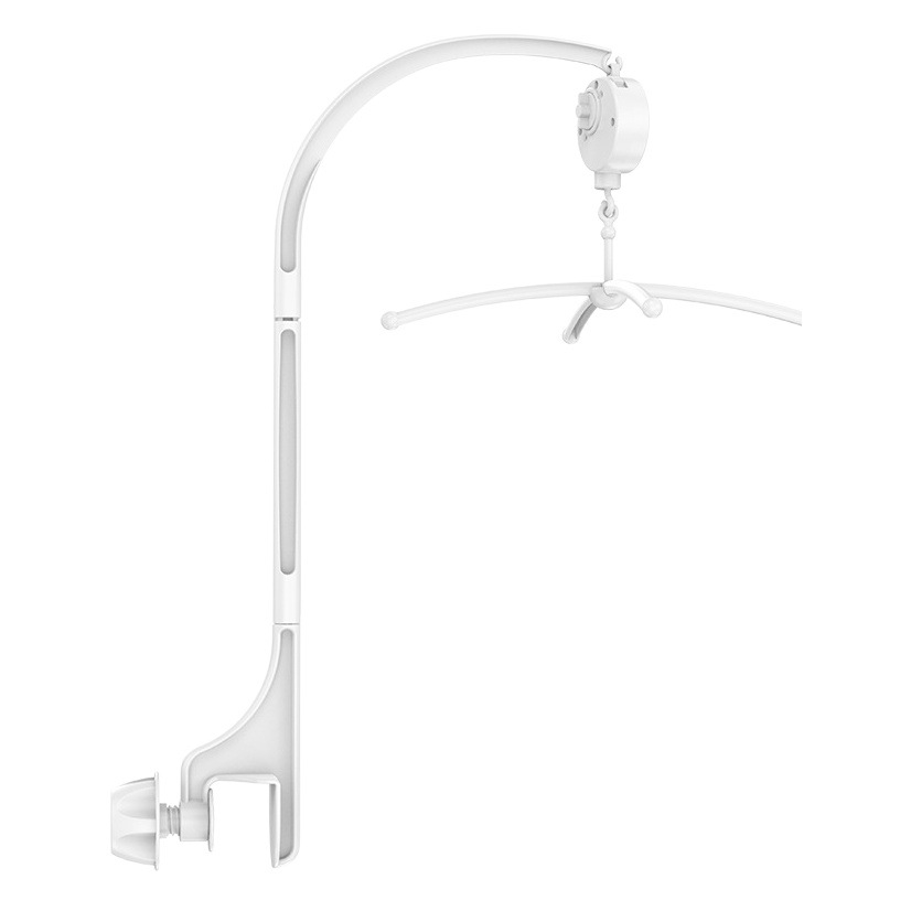 A2 Baby Crib Mobile Universal Stand with Toy Music Box, Baby Rattle Hanger, Universal for Large and Small Cribs, 3 Sections, 60cm