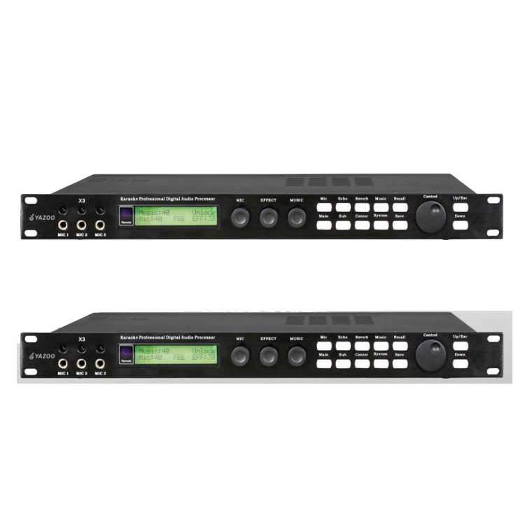 Procesador de Efectos Digitales Preamplificador KA3 con Reverb DSP y Anti-Aullidos para KTV