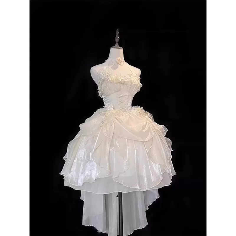 Генеративное цветное платье принцессы jsk, платье Лолиты с цветочным принтом, свадебная Лолита, великолепная французская романтическая юбка, Юго-Восточная Азия