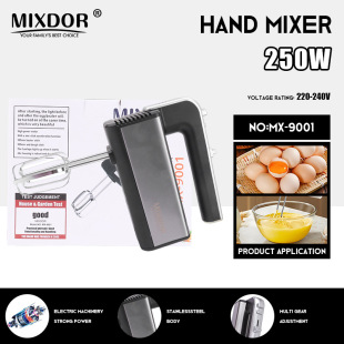 Mixdor Cross-Border European Standard Handheld Egg Beater Household Small Electric Egg Beater Mixing Cream Beater and