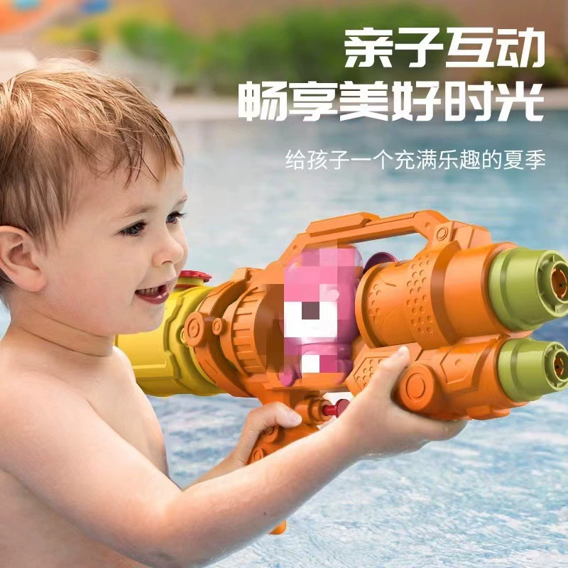 Емкая мультяшная водяная пушка для игр в воде, пляжная игрушка-пистолет для детсада, интернет-знаменитость, подарок на день рождения