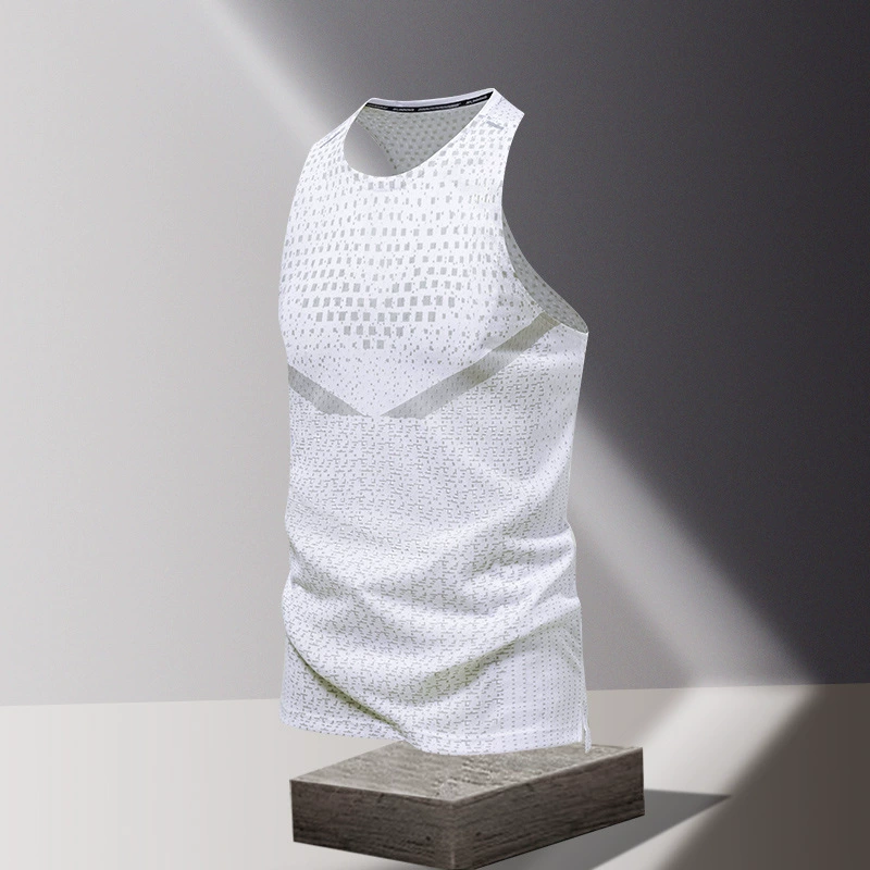 Sports thin silk quick dry summer breathable vest for gym, for running
