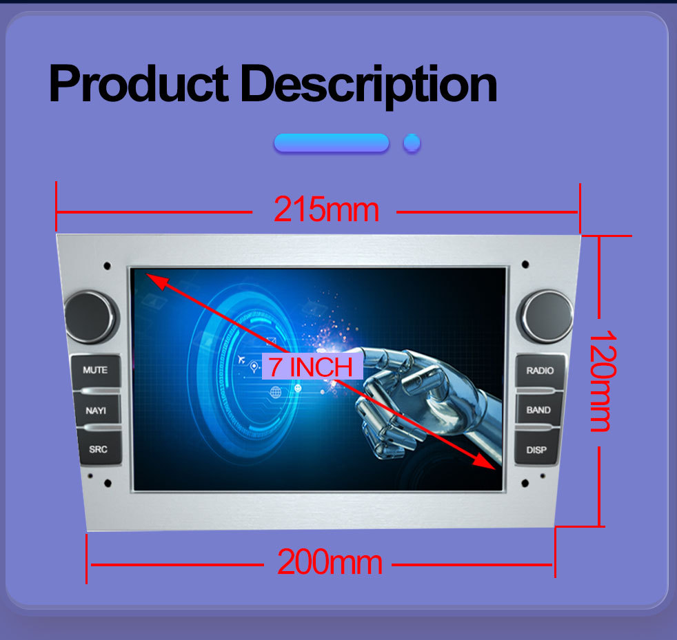 Suitable for 7inch Opel General Machine Gps High-Definition Screen Mp5 Bluetooth Android Car Navigation All-In-One Carplay
