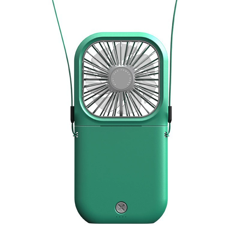 Портативный мини-вентилятор F30pro, USB‑зарядка, LED‑дисплей, складной с ремешком