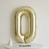 OPP, 40 дюймов, платиновый, цифра 0