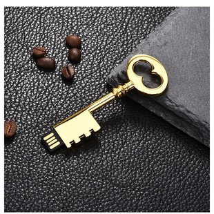 Antique Key Magic Castle Golden Key USB Disk Chinese Style Retro Key USB Disk 8gb16gb32gb64gb
