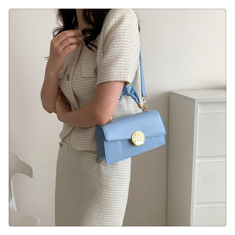 262g Weight Magnetic Buckle Closure Type Single Shoulder Strap Strap Type Crossbody Bag Bags Type Casual, Holiday Occasion Pu Leather Material Solid Color Pattern All Seasons Season Women's Gender Streetwear Style Square Shape Medium Size Women's Medium Pu Leather Solid Color Streetwear Square Magnetic Buckle Crossbody Bag 9