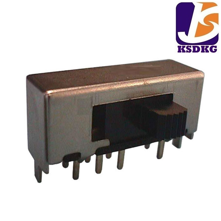 供应滑动开关 2P2T拨动开关 双排两档拨码开关柄长2-10mm行程8mm