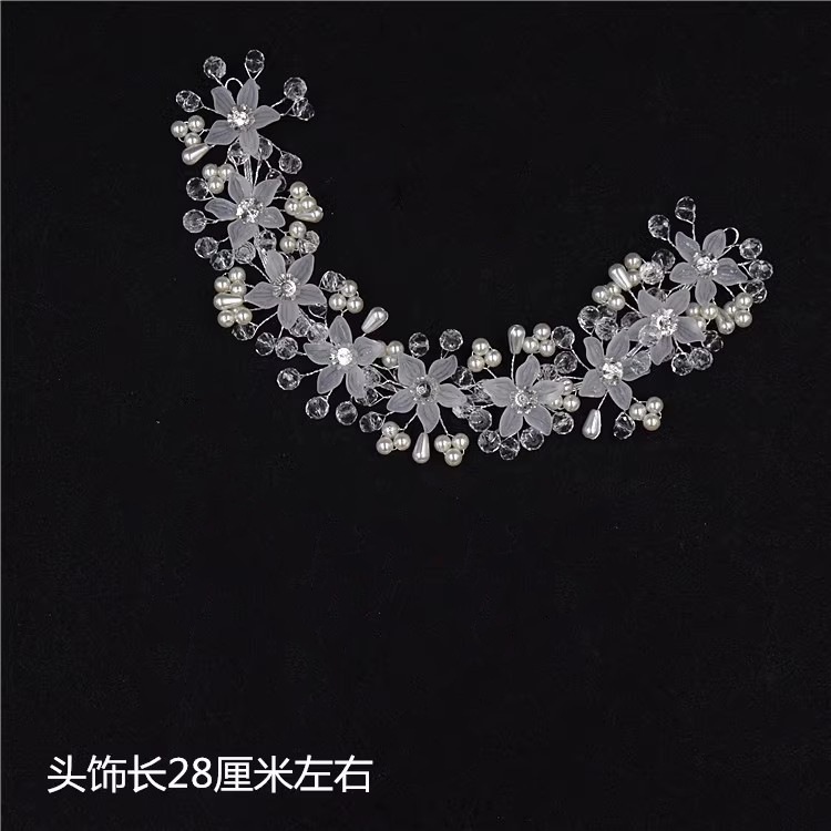 白色丸子头花环_副本