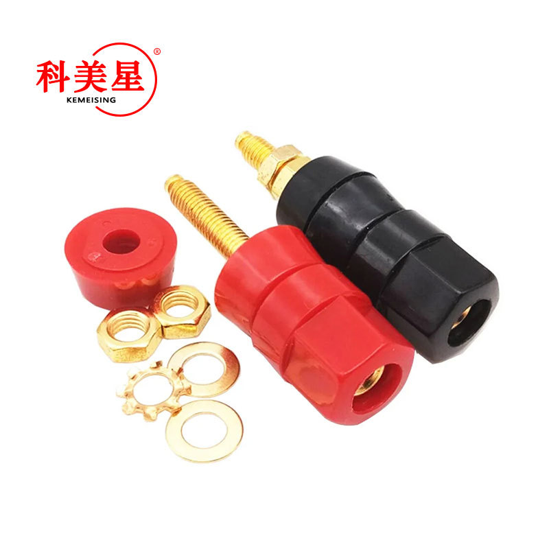 镀金 音响柱接线柱 接线端子 功放接线柱 香蕉插座 单六角接线柱