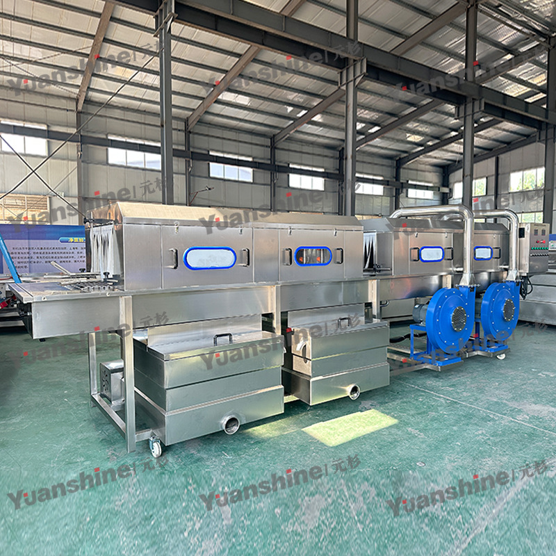 全自动超市购物篮清洗机 净菜周转筐清洗机 保温泡沫箱去油清洗机