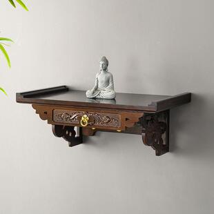Wall-Mounted Altar Shelf for Home Use, Offering Table, Incense Stand, and Bracket for Guanyin
