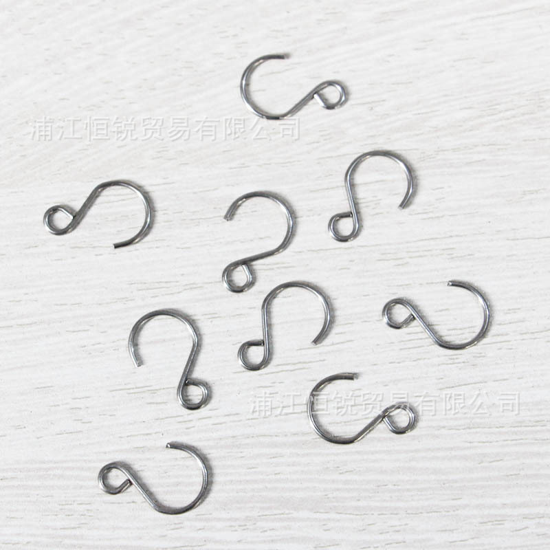 Crystal Bead Curtain S Hook 304 Stainless Steel Punch-Free Hook DIY Door Curtain Accessories Manufacturer Wholesale