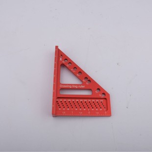 New Woodworking Scribing Ruler Triangle Ruler Angle Ruler Scribing Ruler Angle Gauge Aluminum Alloy Ruler