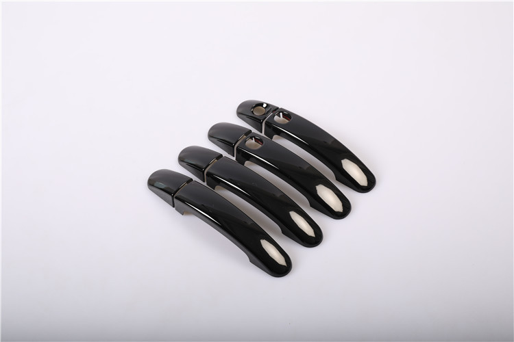 Suitable for Fox Maverick door bowl handle modification car exterior door handle decoration protection stick bright strip paint black