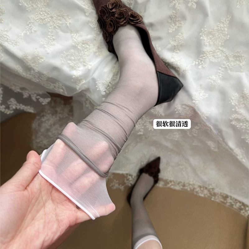 New Lightweight Ultra-Thin Horse Oil Calf Socks for Women, Anti-Snagging, Translucent, Long Stacked Socks, Ice Silk Cool Sensation, Layered Stockings New Lightweight Ultra-Thin Horse Oil Calf Socks for Women, Anti-Snagging, Translucent, Long Stacked Socks, Ice Silk Cool Sensation, Layered Stockings