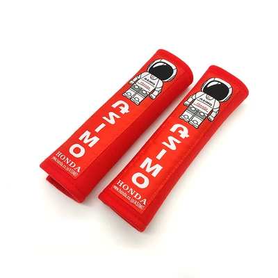 Seat belt shoulder pad: pad modified JDM car - asimo-2-red