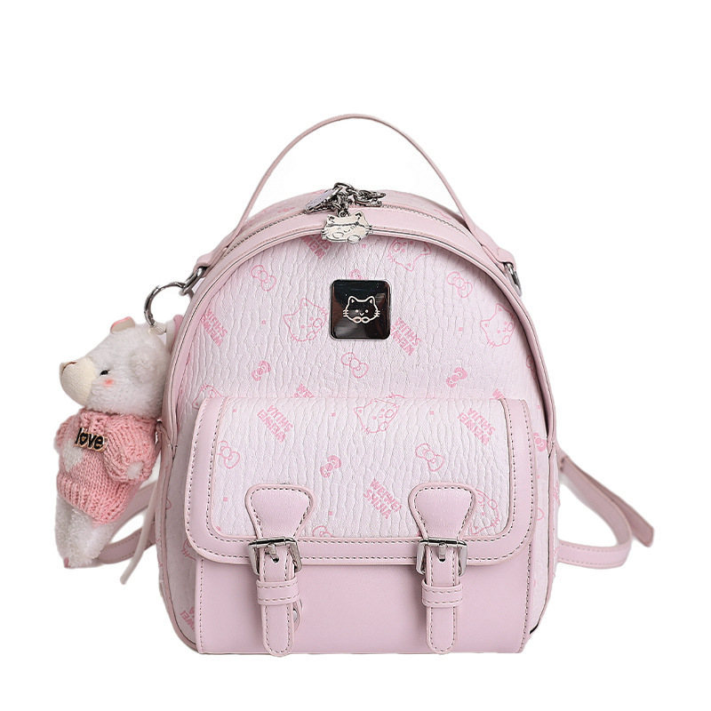 Moda extranjera estilo coreano simple sensación diaria 2026 nuevo hombro mochila bolsa de cubo portátil temperamento casual