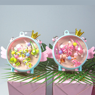 Children's Jewelry Hair Accessories Necklace Bracelet Children's Bracelet Gift Box Pony Polly Cross-border Explosions Series Jewelry Set