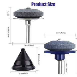 lawn mower blade sharpening stone combination suit