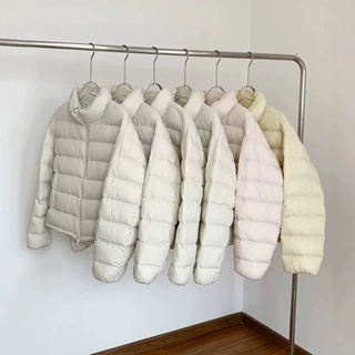 冬季新款白鸭绒羽绒服女短款上衣外套女品牌撤柜女装杂款尾货批发