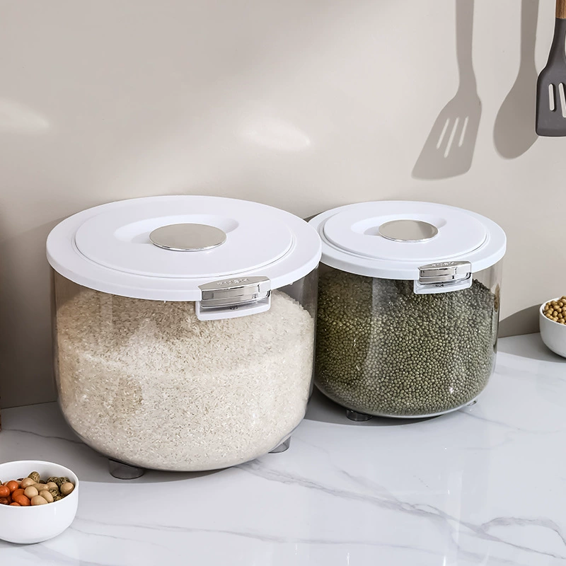 Скандинавское прозрачное стойкое к насекомым влагостойкое герметичное ведро для риса Бытовая кухонная банка для хранения муки ящик для хранения зерна
