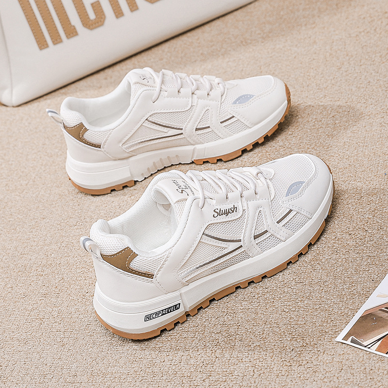 2026년 신상 가을 야외 러닝 운동화 여성용 미끄럼 방지 여행용 캐주얼 신발 패셔너블한 메쉬 소재 학생용 아간 슈즈