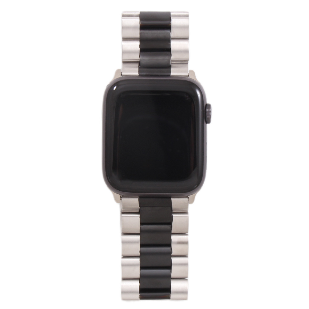 210g Weight Stainless Steel, Steel Belt Strap Material Watch band Classification 304 Stainless Steel, Metal Material Solid Color, Apple Pattern Elegant Style Elegant Solid Color Apple Stainless Steel Steel Belt Watch Band 12
