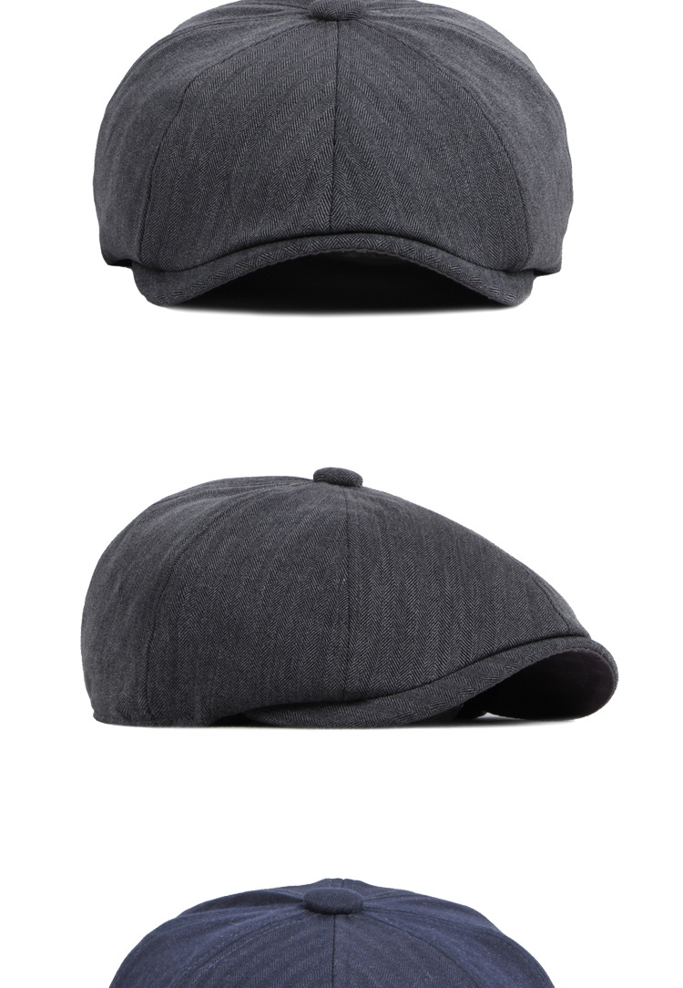 Unisex Newsboy Hat Breathable Octagon Cap Retro Style Light Hat_voghion.com