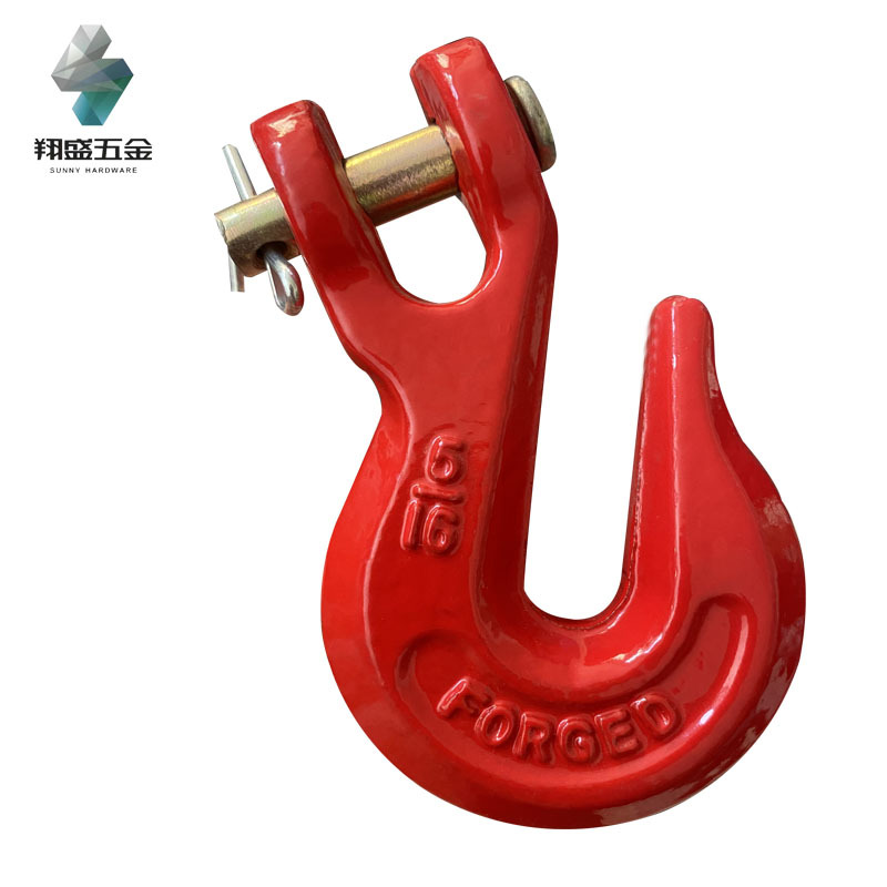 羊角抓钩H330G-43G-70级电镀锌热镀锌环眼滑钩羊角吊钩旋