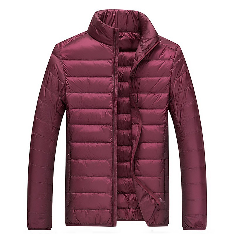 Herrenbekleidung Leichte große Seiden-Baumwolljacke Herren Winter neue Mode warme Jacke Seiden-Baumwolljacke junge Männer Seiden-Baumwoll-Paarjacke_voghion.com