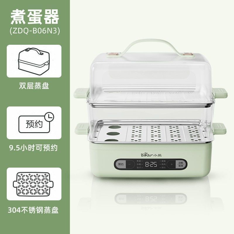 熊の卵煮器のZDQ-B06N3は自動的に電気蒸し器の定時家庭用蒸し卵スープの朝食機をオフにします。|undefined