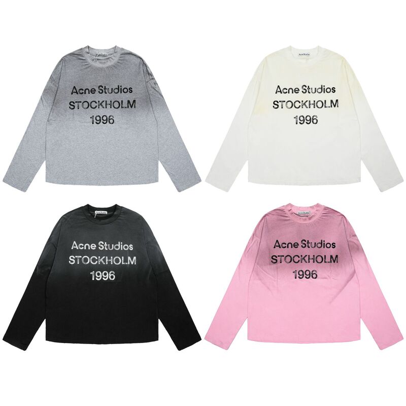 25Ss 1996 Classic Distressed Commemorative Lazy Style Relaxed Feel Long Sleeve Sun Protection Lightweight Base Layer T-Shirt Couple's Edition