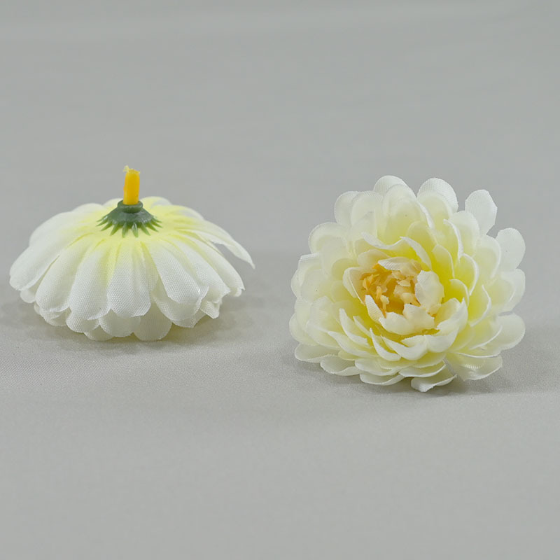 Simulación flor de loto de nieve decoración de boda 6cm brotes de flores bola de flores arco de pino crisântemo cabeza de decoración DIY flores falsas