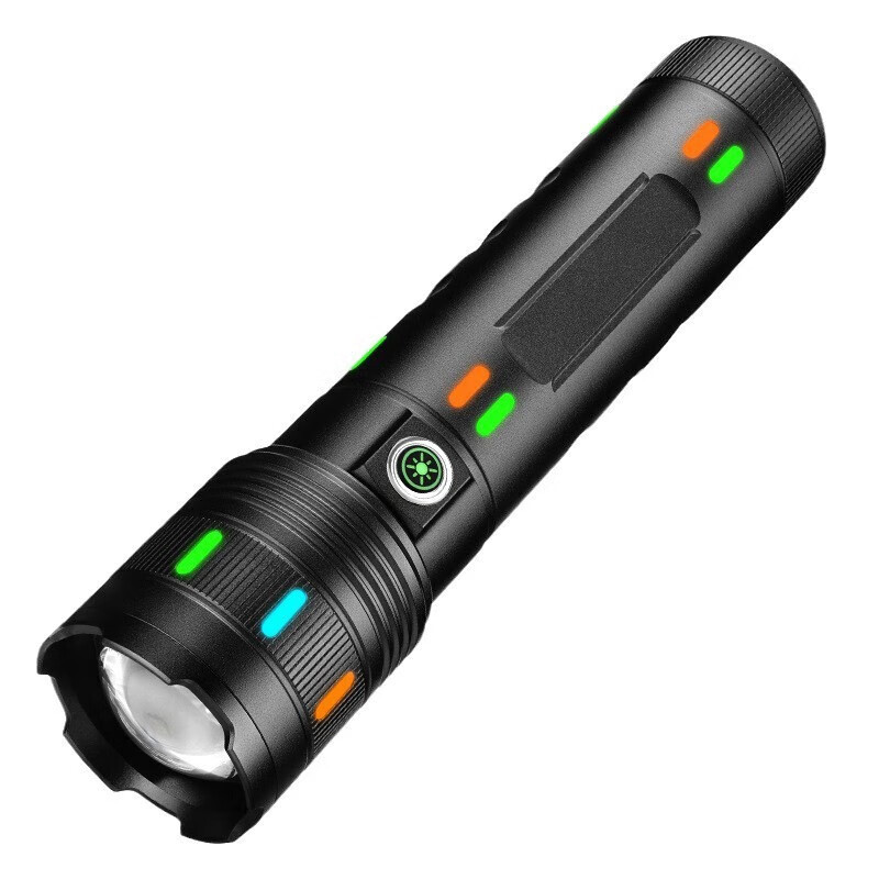 懐中電灯、強力な光、明るい白色レーザー、長持ち、高出力、小型鋼砲、充電式屋外懐中電灯|undefined