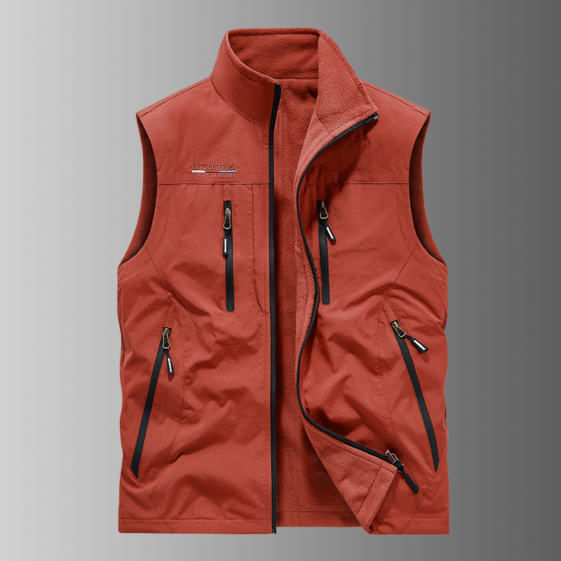Nuevo chaleco al aire libre transfronterizo hombre multibolsillo chaleco de herramientas de mediana edad suelta chaleco de ocio chaleco 3908