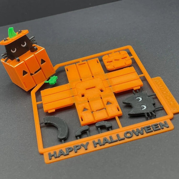 Pumpkin Cat Building Block Puzzle Educational Toy Kidsren's Handmade DIY Student Education