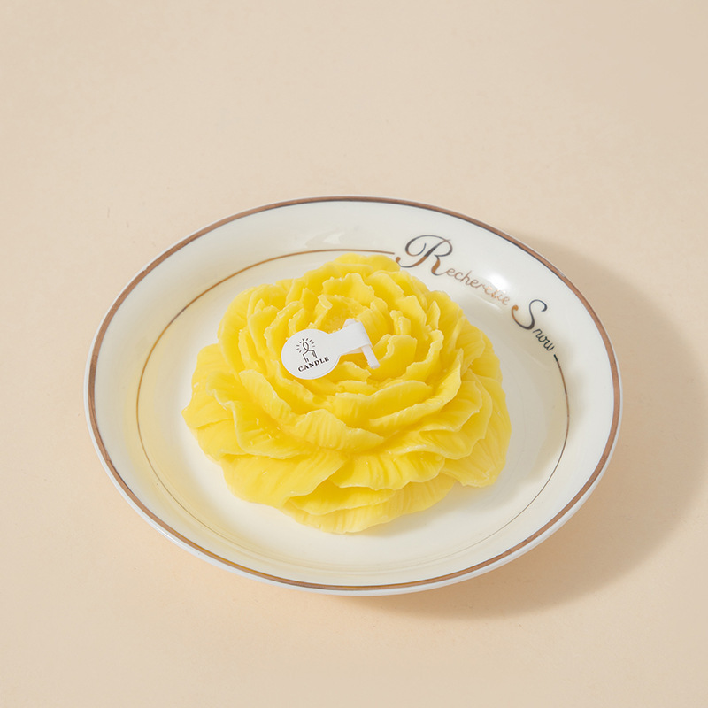 Caja de regalo de vela de flor de plátum de fragancia regalo de mano regalo creativo para amantes modelado adornos de cera de banda magnética