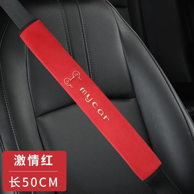 Clothing Insurance Cover – Seat belt shoulder pad - mickey-mouse-red-50cm-pair