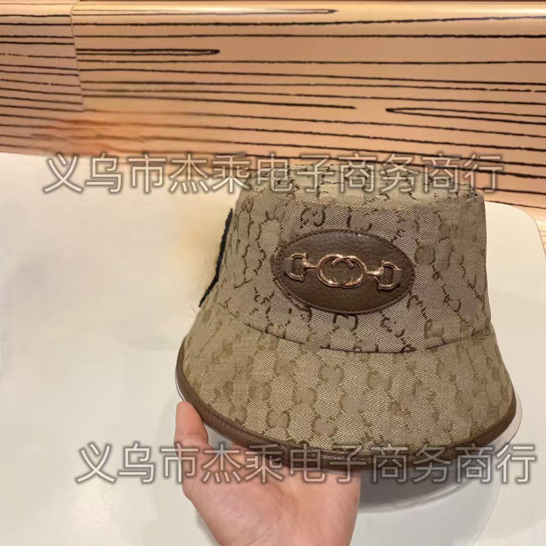 Other Monogram Horsebit Bucket Hat Beige Brown