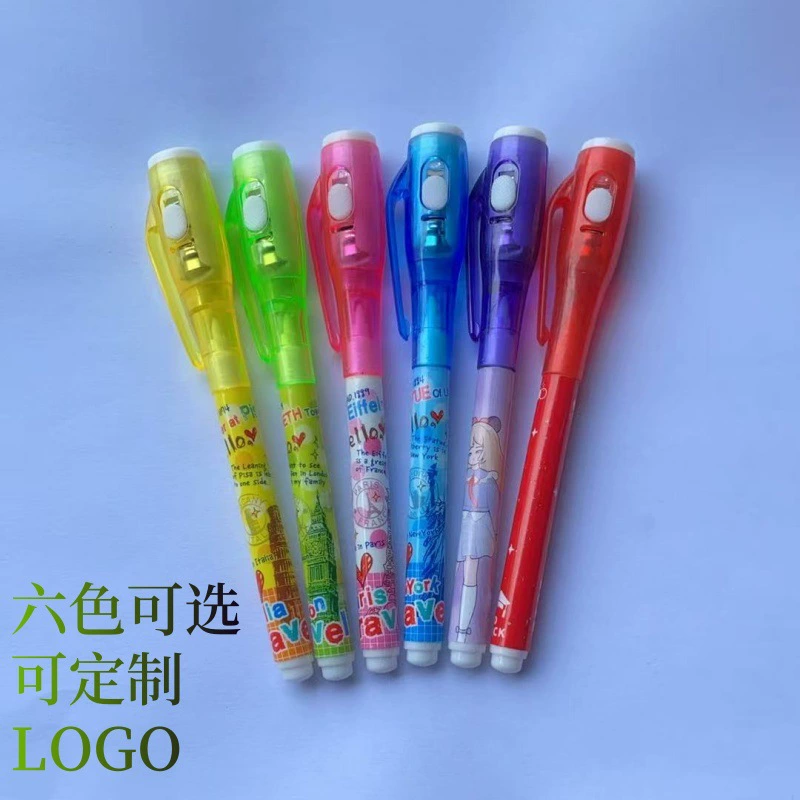 Прямые продажи с фабрики, ручка с большой головкой, ручка-детектор денег, невидимая УФ-лампа, маркер, ручка для рисования учащихся начальной школы, волшебный индивидуальный логотип