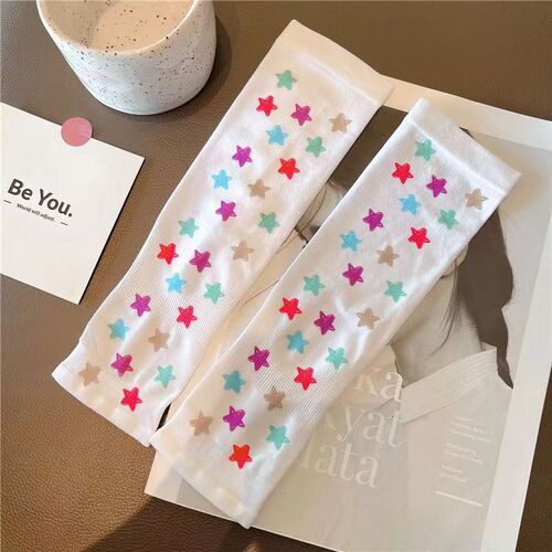Children's summer ice sleeves, cute arm sleeves for babies, thin ice silk sun protection sleeves for girls, sun protection sleeves for boys