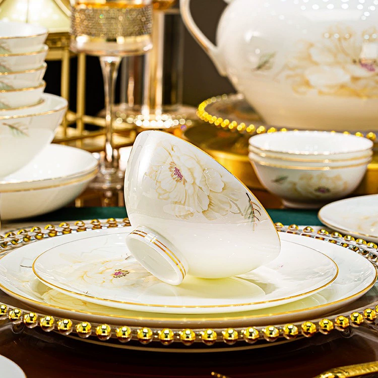 Set, ceramic tableware, light luxury style, high-quality style